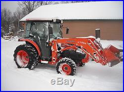 Kubota L3240 4x4 Cab Loader Compact Tractor 450 Hours