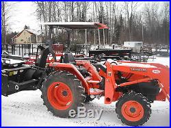 Kubota L3400 Loader 4x4 Snowblower Compact Tractor 89 Hours