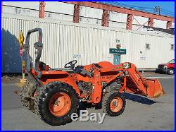 Kubota L3400 Tractor with Front End Loader Diesel 3 Point Hitch PTO 4x4