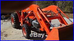 Kubota L3400 tractor, low hours with 6 attachments and trailer