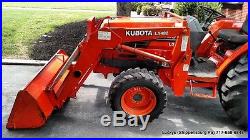 Kubota L3410 Tractor 4WD 35HP Diesel LA482 Loader 1750Hrs Canopy Roof NICE! 4x4