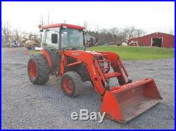 Kubota L3430 4x4 Hydro Compact Tractor With Cab & Loader