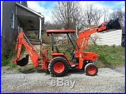 Kubota L35 4x4 tractor with loader and backhoe