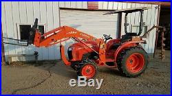 Kubota L3800 DT 4WD Tractor/Loader with 5 Implements