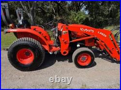 Kubota L3901 Tractor Loader With Grapple
