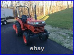 Kubota L-2250 tractor with 4 ft Flail Mower