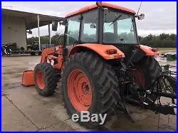 Kubota M100X Farm Tractor. 4x4. Loader. Cab Withcold Air. Nice Tractor. With Bucket