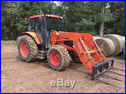 Kubota M100X Farm Tractor. 4x4. Loader. Cab Withcold Air. Nice Tractor. With Bucket