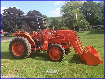 Kubota M4950DT TRACTOR 4X4 LOADER THREE POINT HITCH WILL TAKE BACKHOE