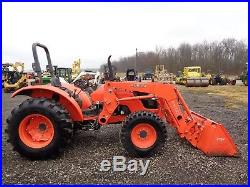Kubota M6040 Tractor, 4WD, Front Loader, Hydraulic Shuttle, R4, 63HP, 836 hours
