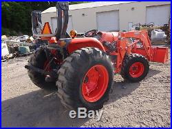 Kubota MX4800 Utility Tractor 5.8 HOURS! Loader MFWD 4WD P/S 3 PT Q/A PTO