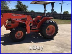 Kubota MX5000D Diesel Tractor with Forks and Bucket Included Used 958 Hours