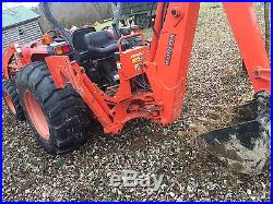 Kubota MX5100 4x4 withloader and backhoe, Low hours, with new Land pride bush hog