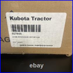 Kubota Tractor B2784 HYDRAULIC ROTATION For B2782A