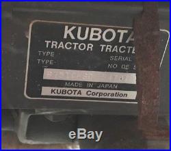 Kubota Tractor B7510-80 54701 WithLoader, Back Hoe, 60 Mower and Hydraulic Blade
