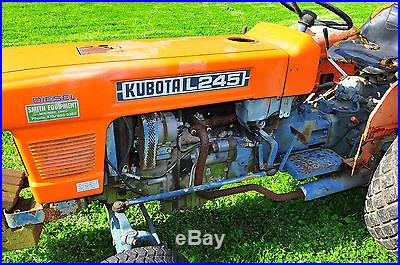 Kubota Tractor L245 3 Cyl diesel With many Attachments No Reserve 2 WD Must Read