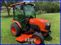 Kubota Tractor Mower Model B2650, Air Conditioned Cab 26 HP Diesel, 60 Cut