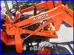 Kubota tractor B20 with back hoe and loader