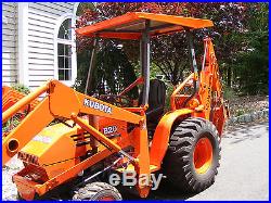 Kubota tractor B20 with back hoe and loader