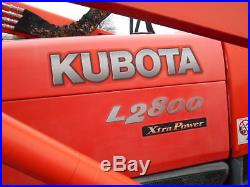 L2800DT Kubota 4wd Tractor/Loader/Trailer/Bush Hog/Boxblade/ Tiedowns/Package