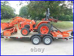 L3901D Kubota 4wd Tractor/Loader/ NEW Trailer/NEW BushHog and USED Boxblade