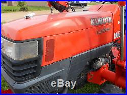 L4400DT Kubota 4WD Tractor with Loader/6' King Kutter Brush Hog