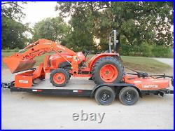 L4600D Kubota 4wd Tractor/Loader/ NEW Trailer/Used BushHog and NEW Boxblade