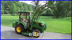 LOADED 2016 JOHN DEERE 3039R 4X4 COMPACT TRACTOR With LOADER MOWER & CAB 82 HOURS