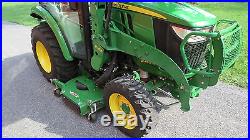 LOADED 2016 JOHN DEERE 3039R 4X4 COMPACT TRACTOR With LOADER MOWER & CAB 82 HOURS