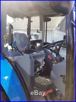 LS XR4155 4x4 55hp tractor Hydro Cab Heat A/C 72 finish mower New Holland Case