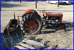 Masey Ferguson TO35 Tractor with Scraper Runs