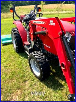 Massey Ferguson 1734E Tractor 4WD with Mower/ Loader / 233 Hours