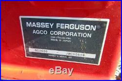 Massey Ferguson Gc2400 Compact Tractor. 60 Mower Deck. 60 Snow Blade. Nice