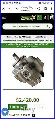 Massey Ferguson High Pressure Fuel Pump OEM V837069146