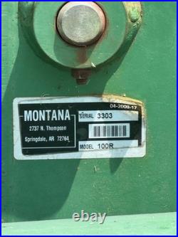 Montana R2844 4WD Diesel 4-Cyl Loader Tractor with Bucket & Mower, 100R SN3303