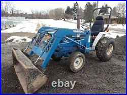 NEW HOLLAND 1715 COMPACT TRACTOR With LOADER, 23 HP DIESEL, 4X4, 540 PTO, 992 HRS