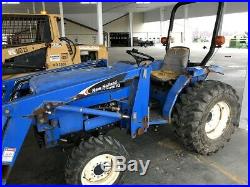 NEW HOLLAND TC30 COMPACT TRACTOR With LOADER. 4X4. 636 HRS. RUNS GREAT