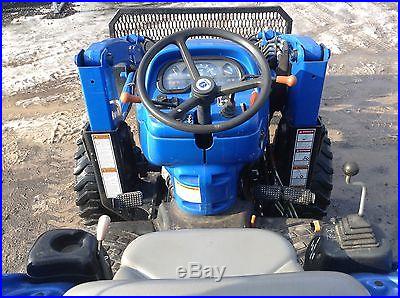 NEW HOLLAND TC45A COMPACT TRACTOR W/LOADER & WESTER 7-1/2' POWER ANGLE PLOW