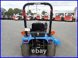 NEW HOLLAND TZ24DA TRACTOR With LOADER & BELLY MOWER, 610 HRS, 4X4, HYDRO, 1 OWNER