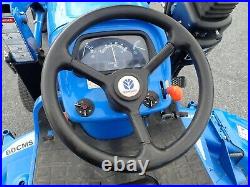 NEW HOLLAND TZ24DA TRACTOR With LOADER & BELLY MOWER, 610 HRS, 4X4, HYDRO, 1 OWNER