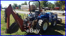 NH TC 30 Compact Loader Tractor WithWoods 7500 Backhoe