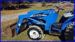 NH TC 30 Compact Loader Tractor WithWoods 7500 Backhoe