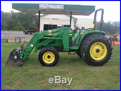 NICE JOHN DEERE 4500 4 X 4 LOADER TRACTOR WITH A 4 IN 1 BUCKET
