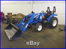 New Holland 4x4 Boomer 37 Tractor with 250TL Loader & 68 Quick Attach Bucket