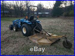 New Holland 4x4 Tractor With Loader And Bushhog