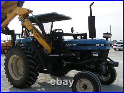 New Holland 6610 S Tractor 85 HP With Alamo Side Mower Only 900 Hrs