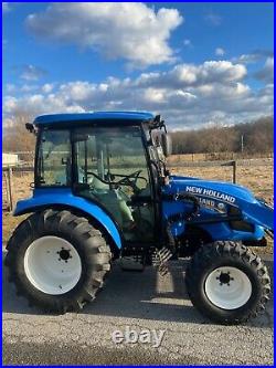 New Holland Boomer 50 Hydrostatic 4X4 Enclosed PTO Loader Quick Attach
