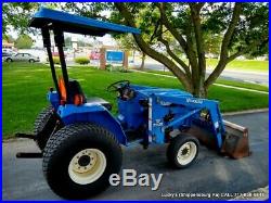 New Holland FORD TC30 HST Tractor DIESEL 30HP Hydro 4WD Mid PTO 7308 LOADER