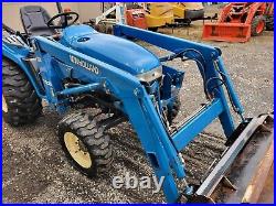 New Holland TC25D Tractor 4WD Diesel 7308 Loader Mid PTO 1890Hrs Diesel 25HP