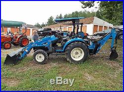 New Holland TC35 compact utility tractor, used, Nice, withbackhoe & loader